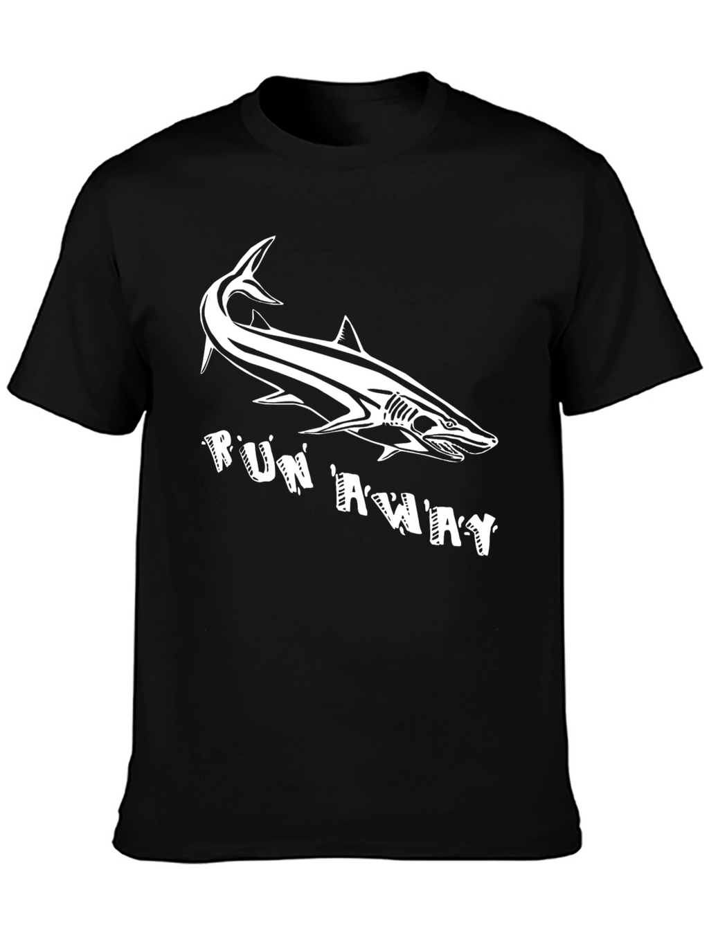 Shark Run Away Graphic Tee
