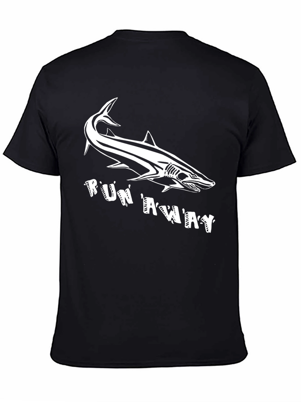Shark Run Away Graphic Tee