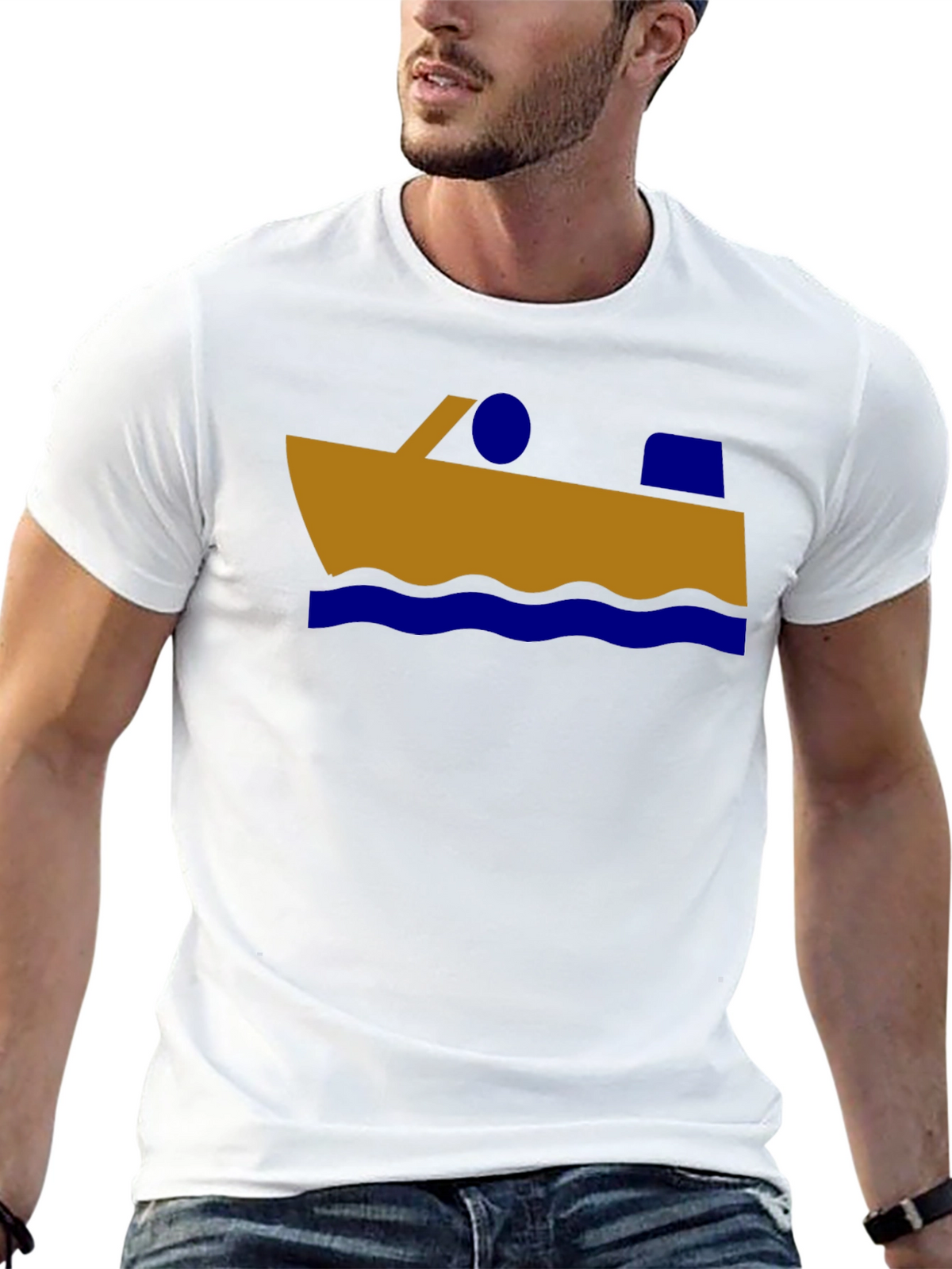 Nautical Boat Graphic T-Shirt