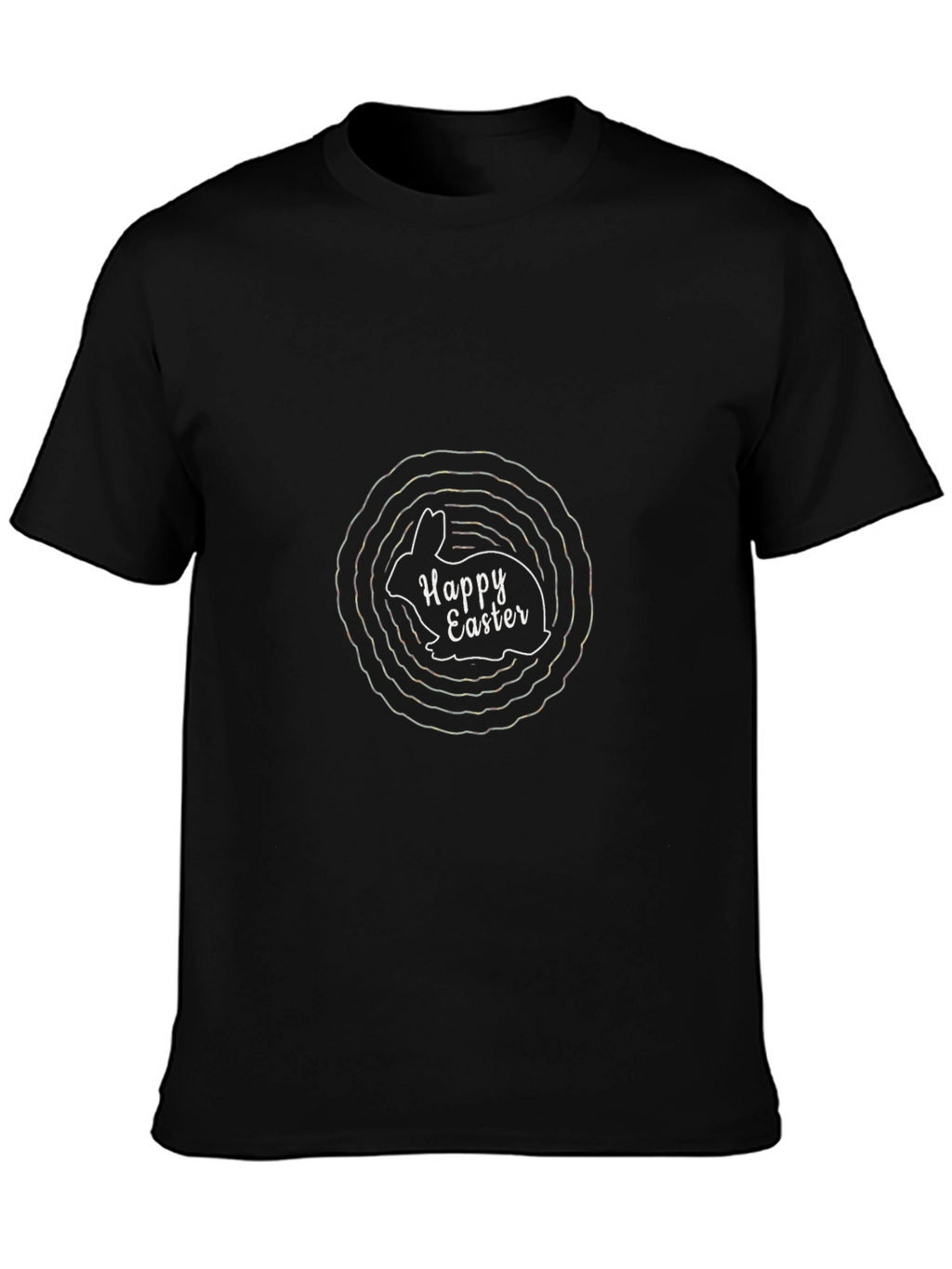 Happy Easter Bunny T-Shirt - Black