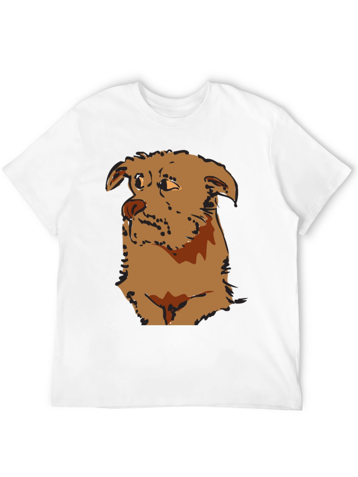 Dog Graphic T-Shirt - Casual Style