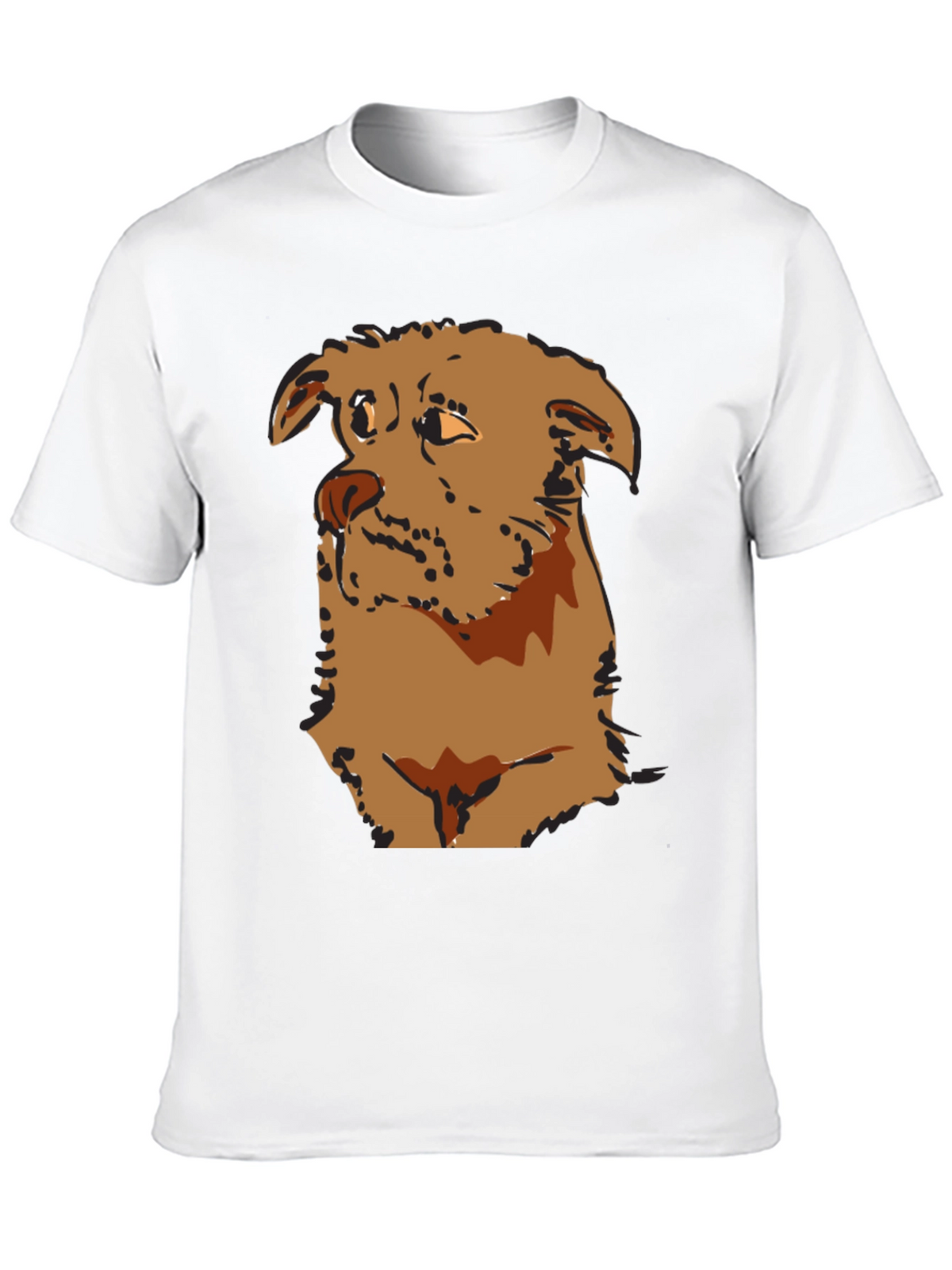 Dog Graphic T-Shirt - Casual Style