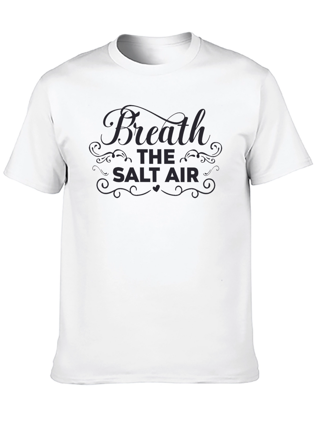 Breathe the Salt Air Black Graphic Tee