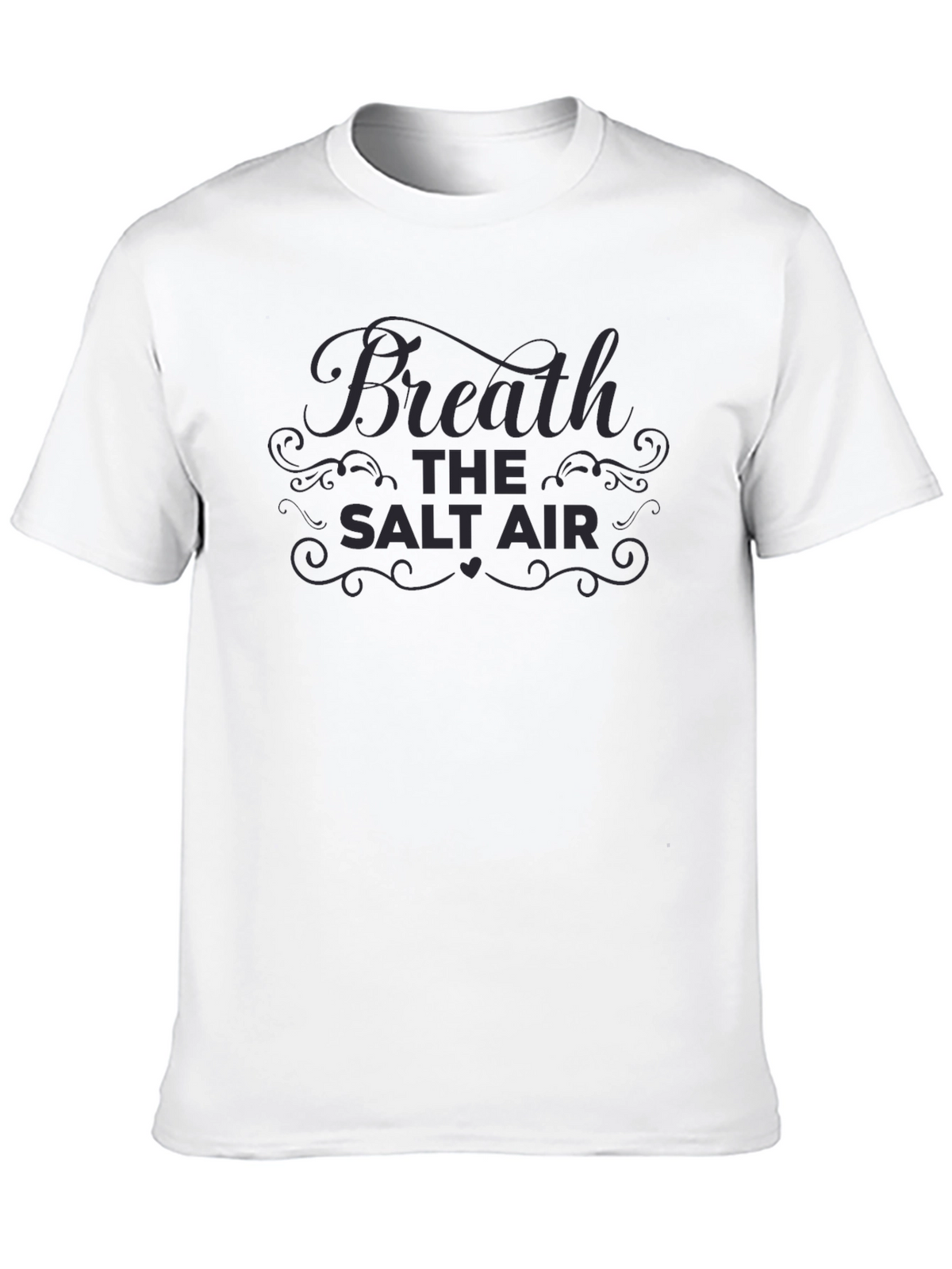Breathe the Salt Air Black Graphic Tee