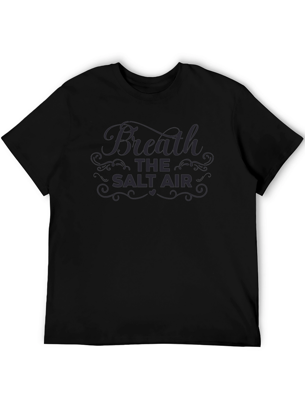 Breathe the Salt Air Black Graphic Tee