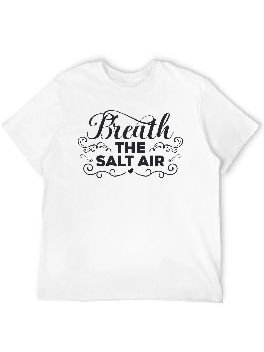 Breathe the Salt Air Black Graphic Tee