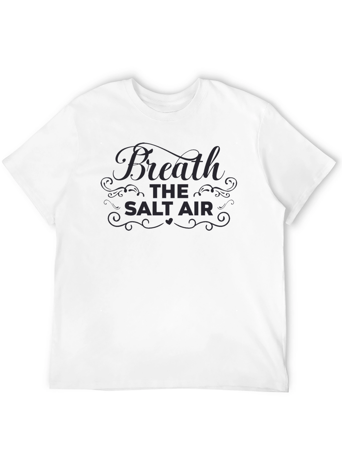 Breathe the Salt Air Black Graphic Tee