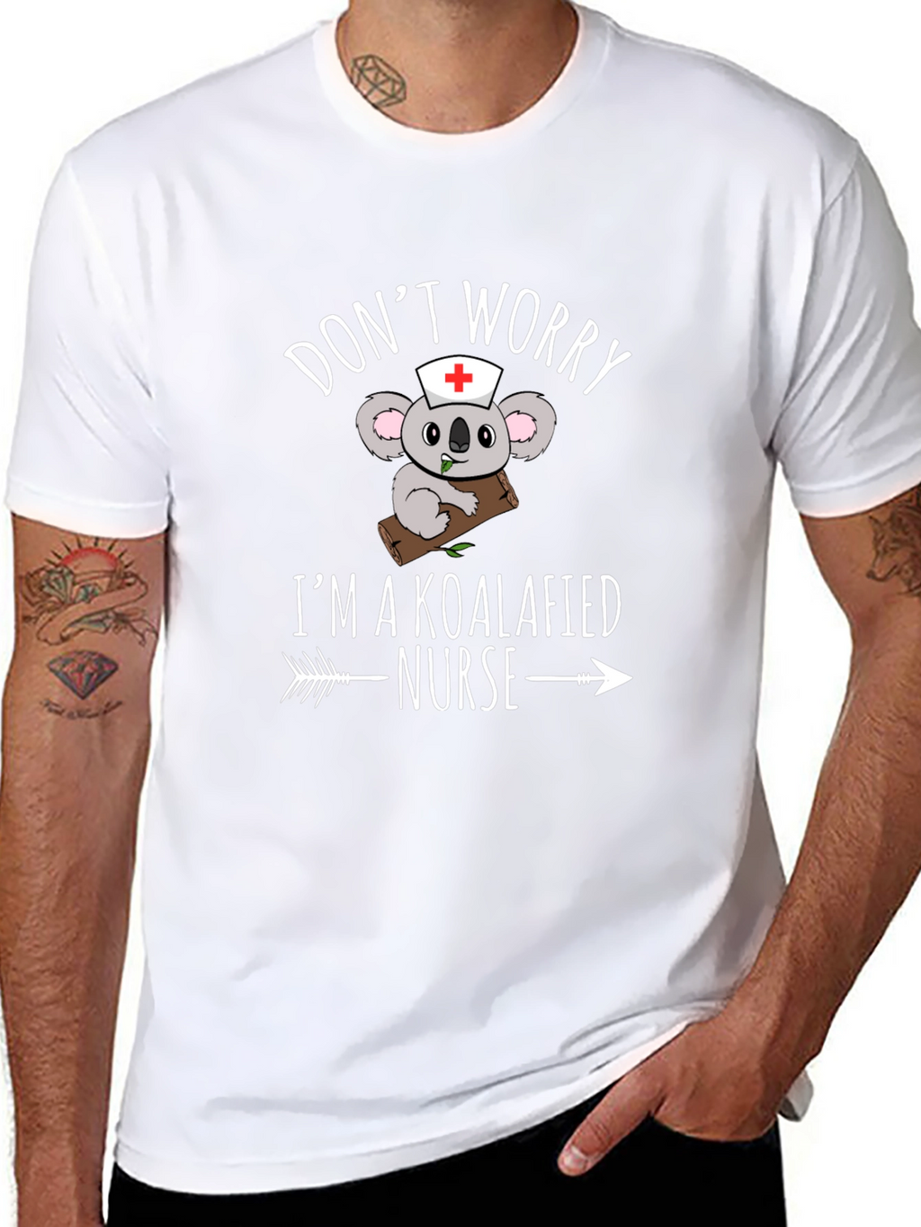 Koalafied Nurse T-Shirt - Funny Koala Bear Graphic Tee
