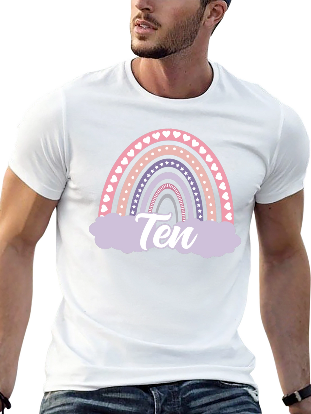 Rainbow Birthday Ten T-Shirt