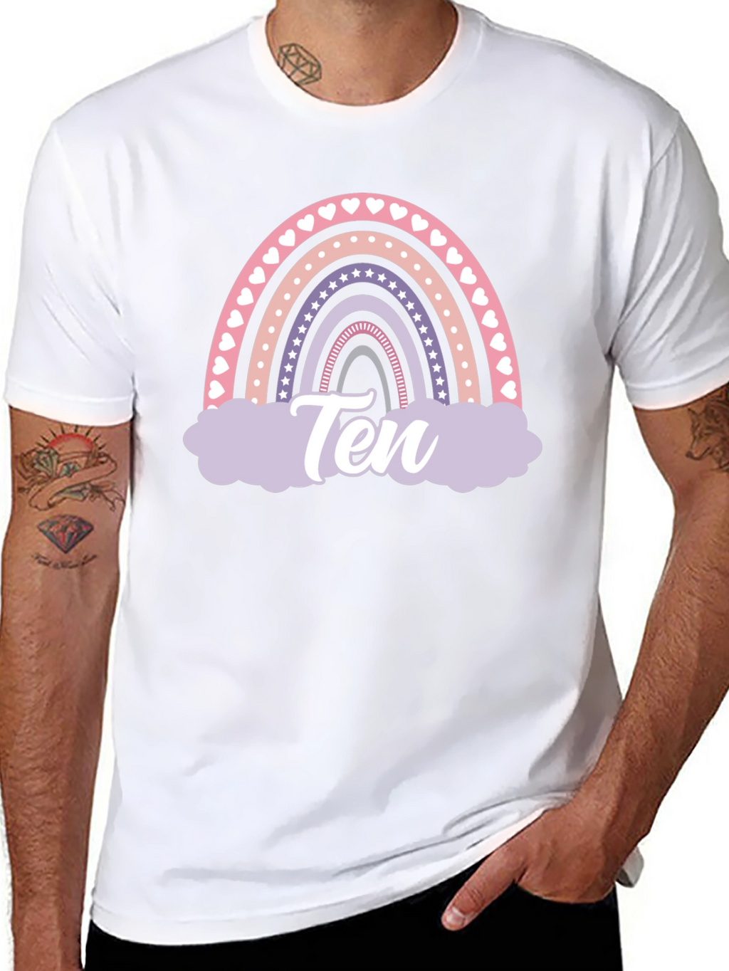 Rainbow Birthday Ten T-Shirt