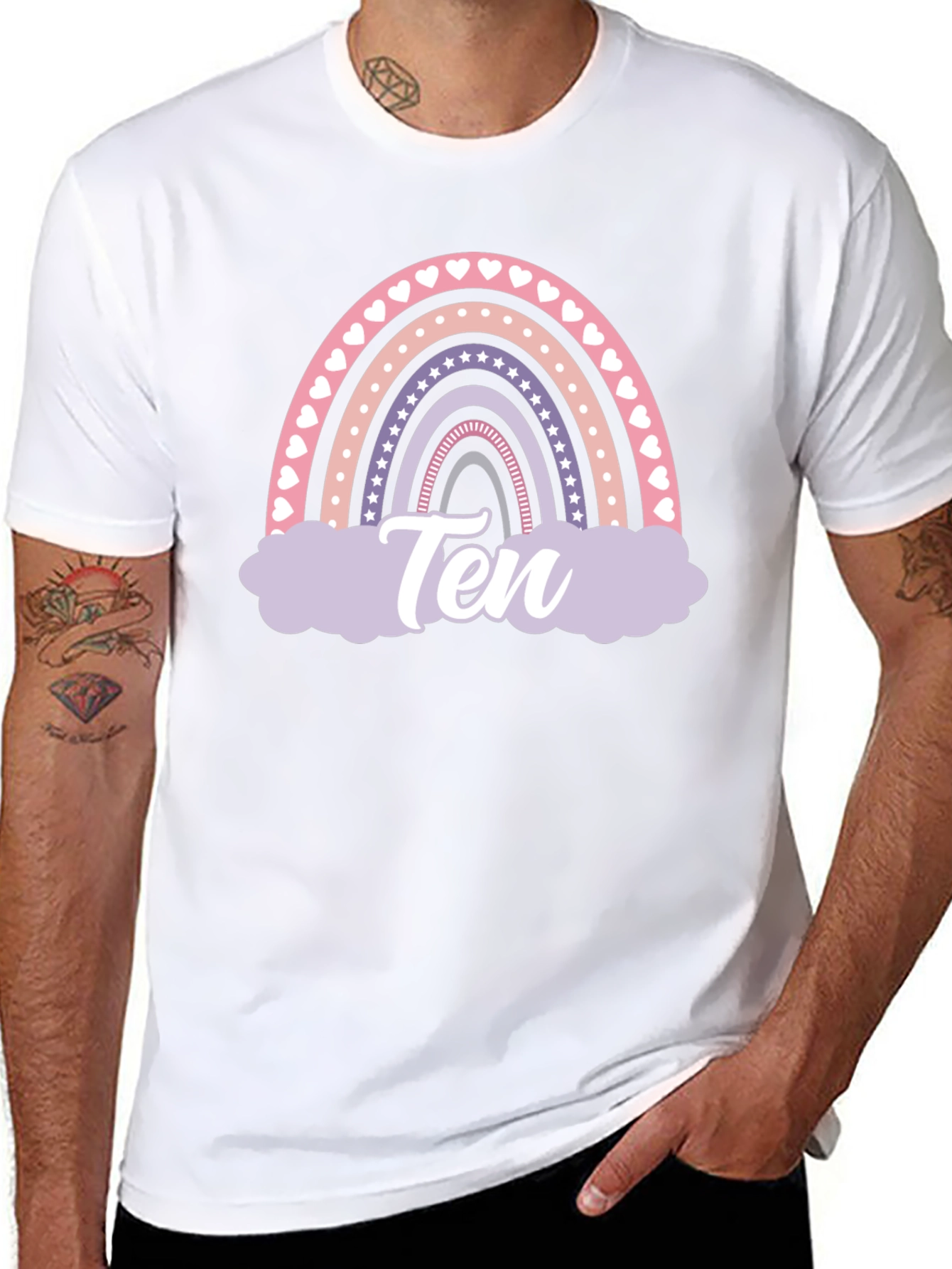 Rainbow Birthday Ten T-Shirt