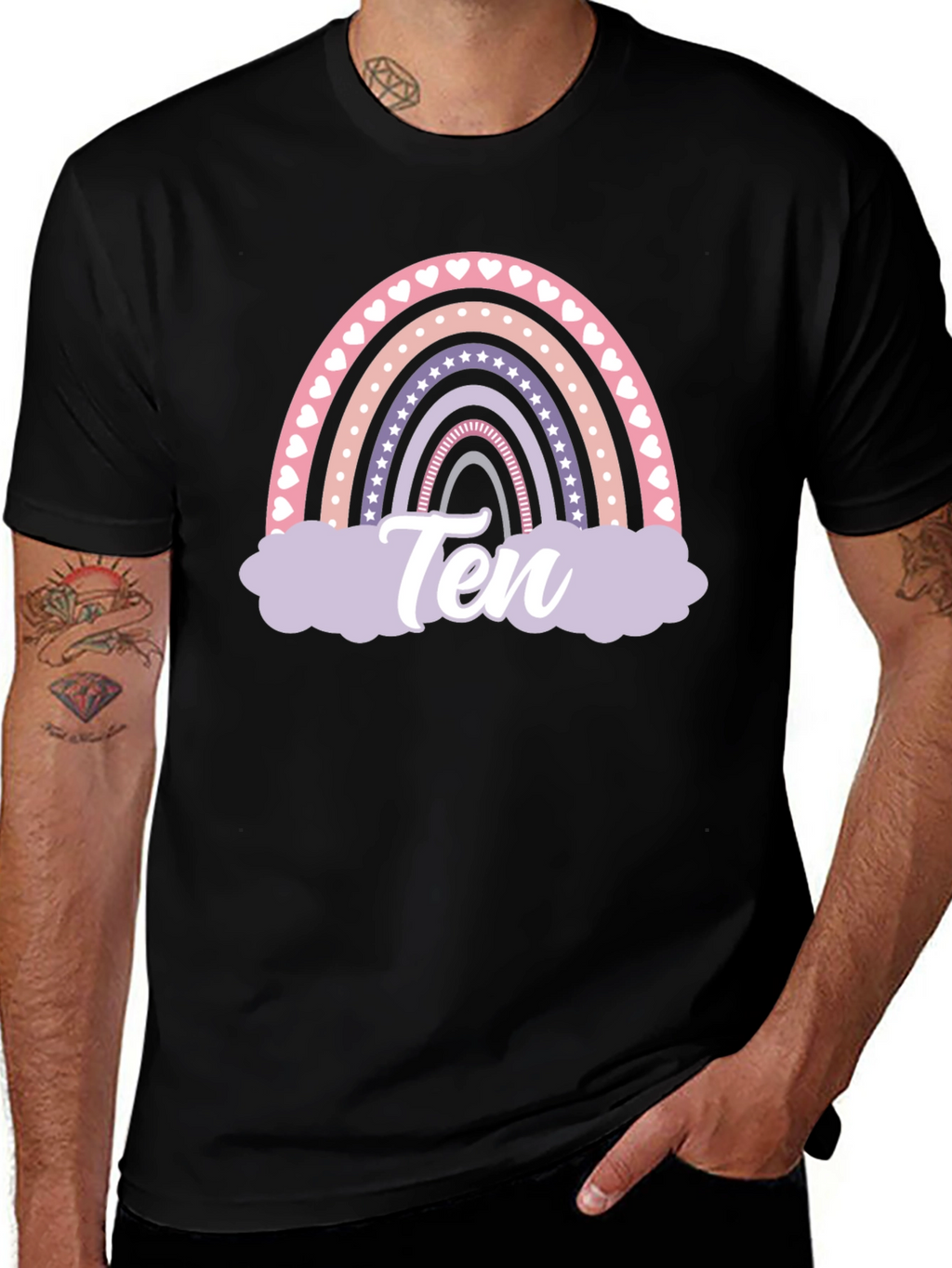 Rainbow Birthday Ten T-Shirt
