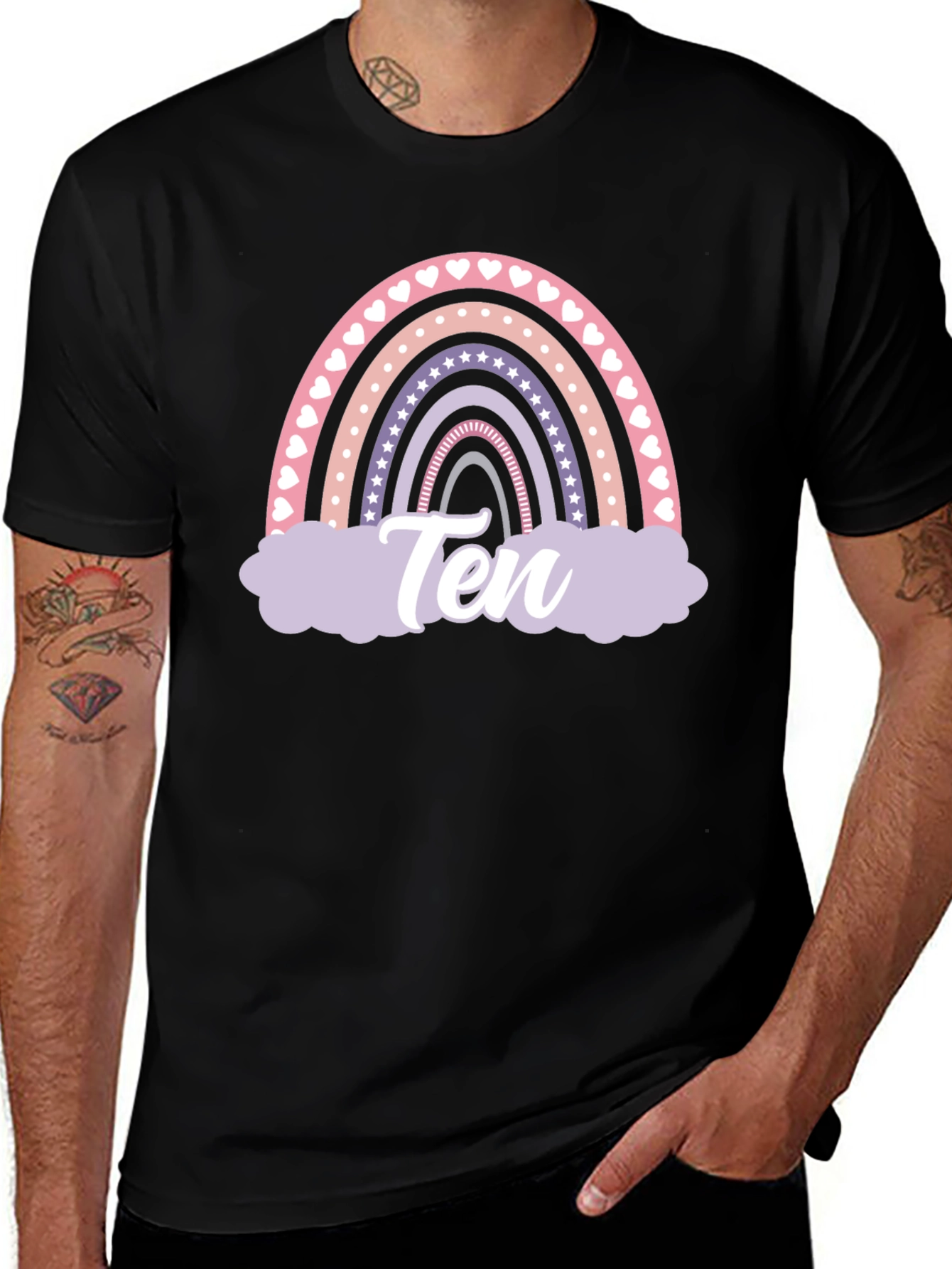 Rainbow Birthday Ten T-Shirt
