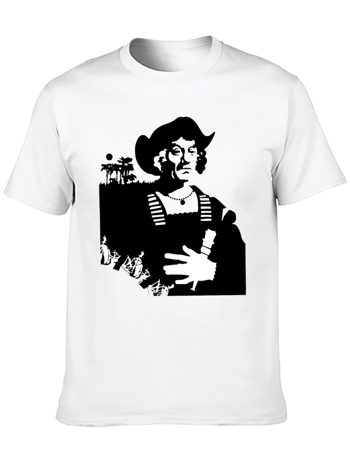 Silhouette Graphic Tee - Black Cotton Blend
