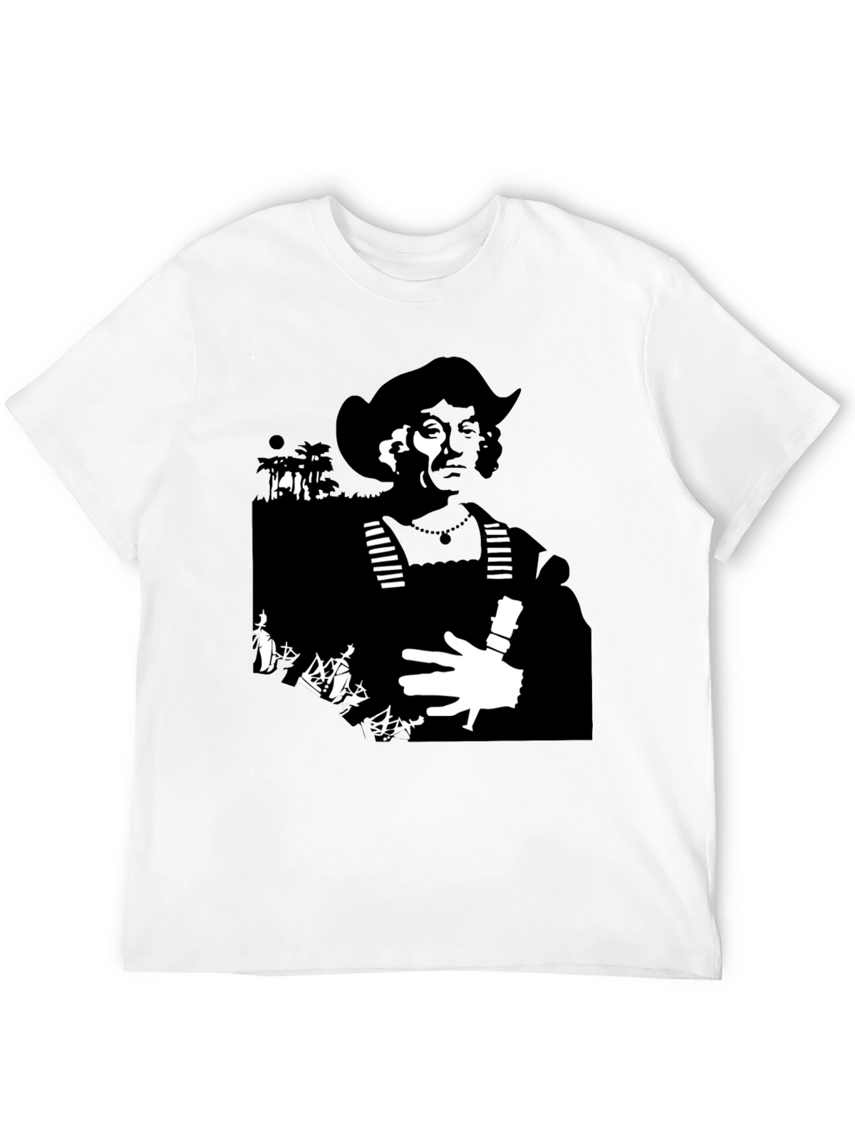 Silhouette Graphic Tee - Black Cotton Blend