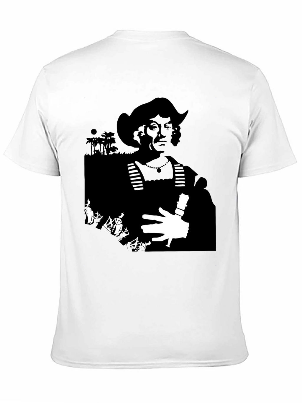 Silhouette Graphic Tee - Black Cotton Blend