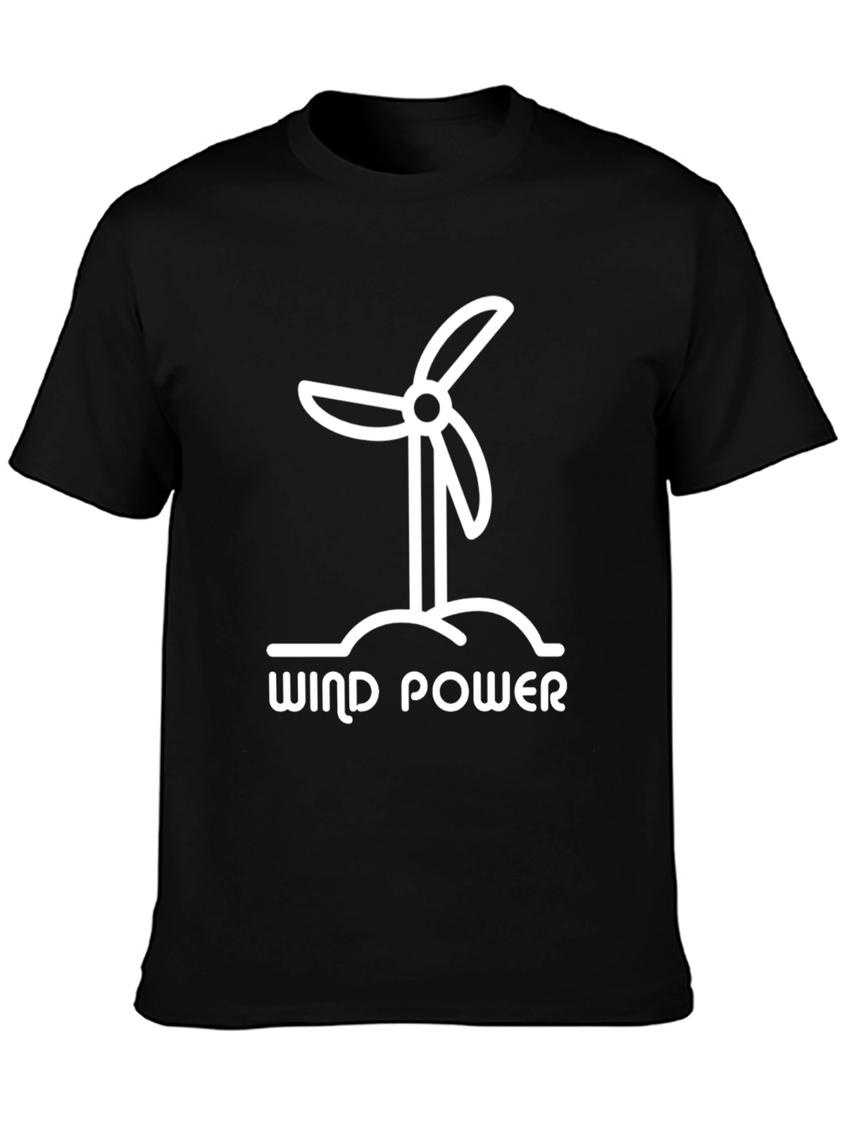 Wind Power Graphic Tee - Eco-Friendly Design