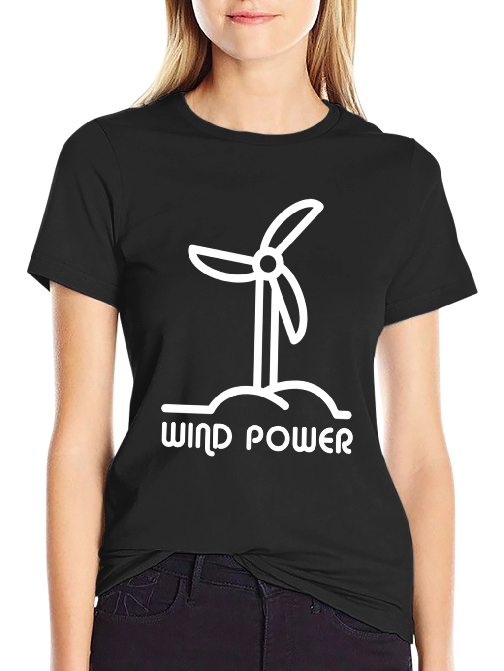 Wind Power Graphic Tee - Eco-Friendly Design