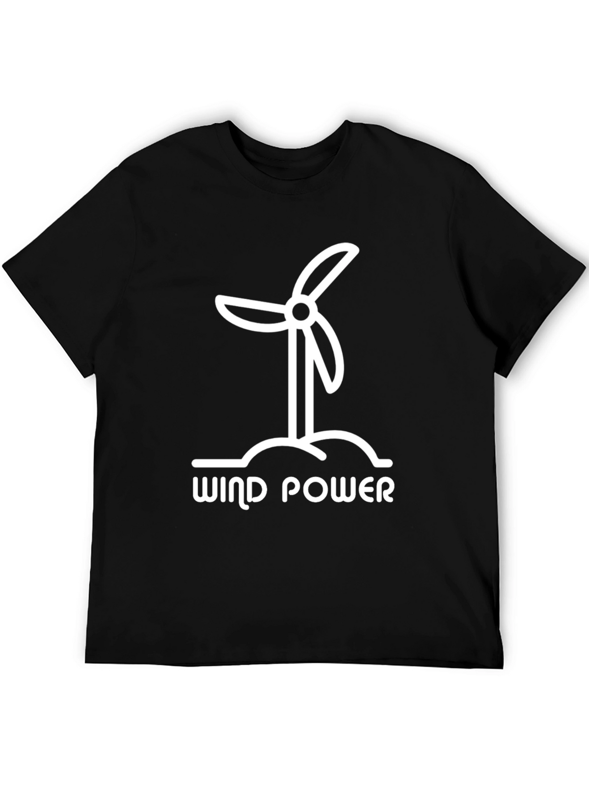 Wind Power Graphic Tee - Eco-Friendly Design
