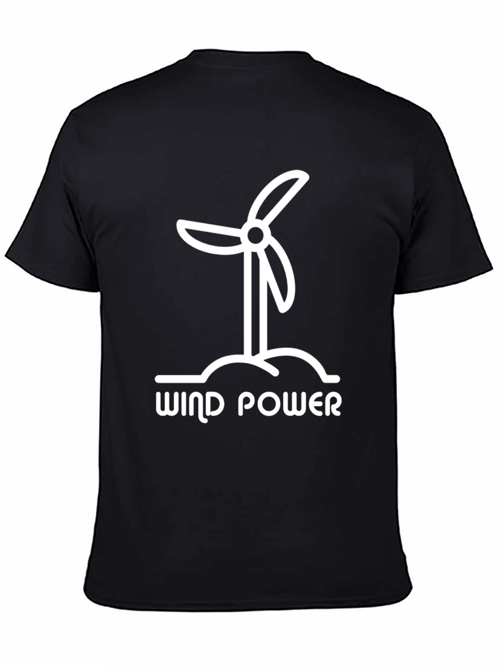 Wind Power Graphic Tee - Eco-Friendly Design