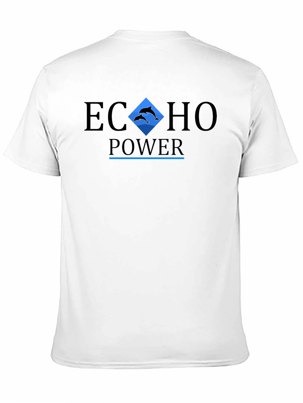 Echo Power Graphic Print Black T-Shirt
