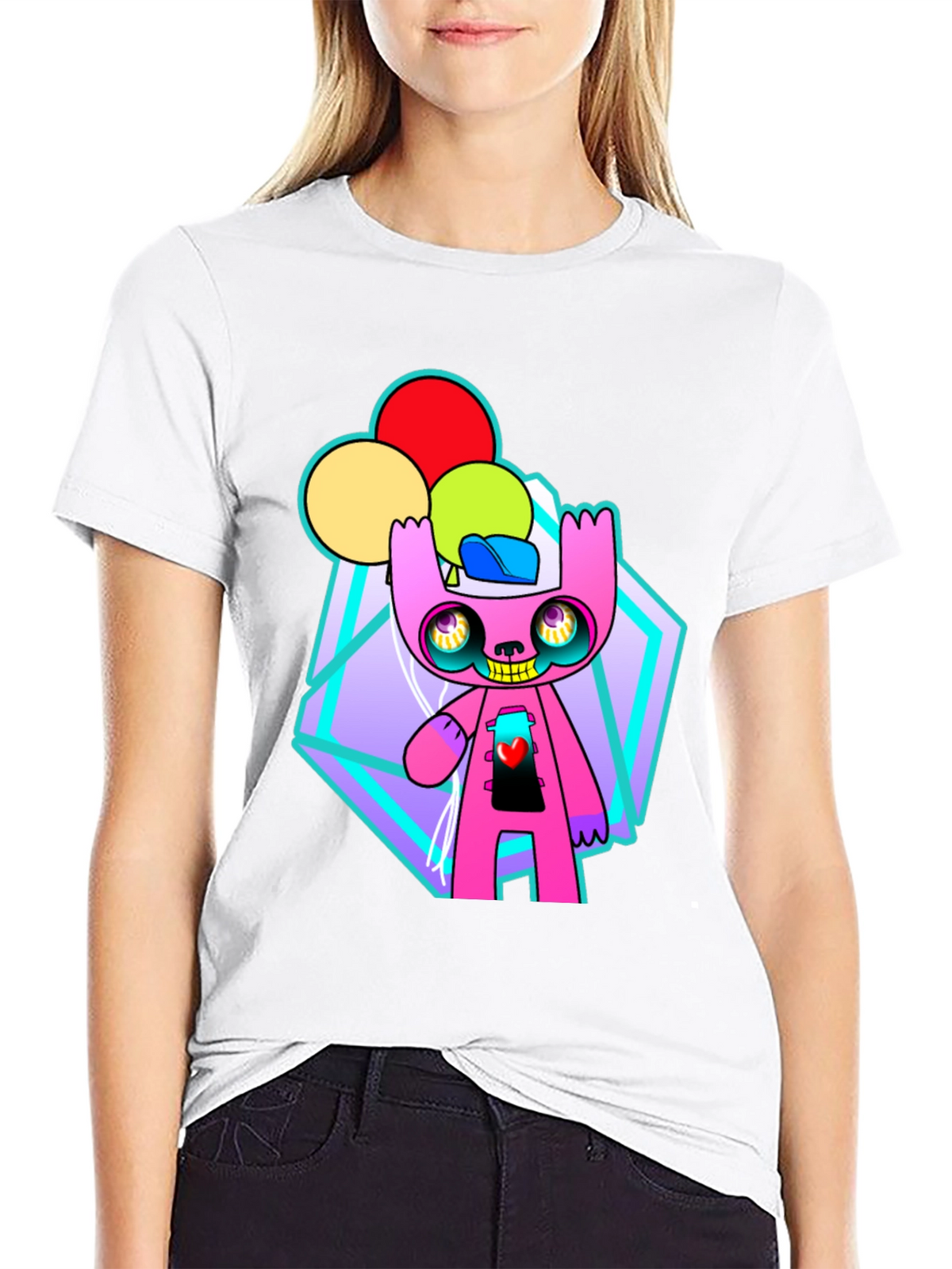 Funky Cartoon Character Graphic Tee