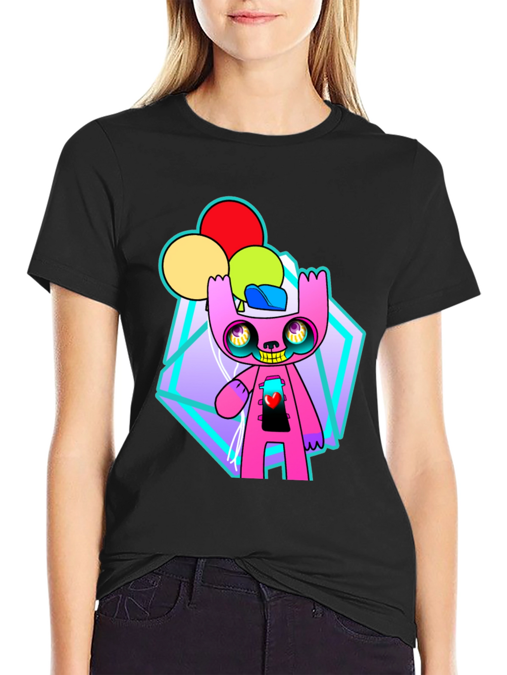Funky Cartoon Character Graphic Tee