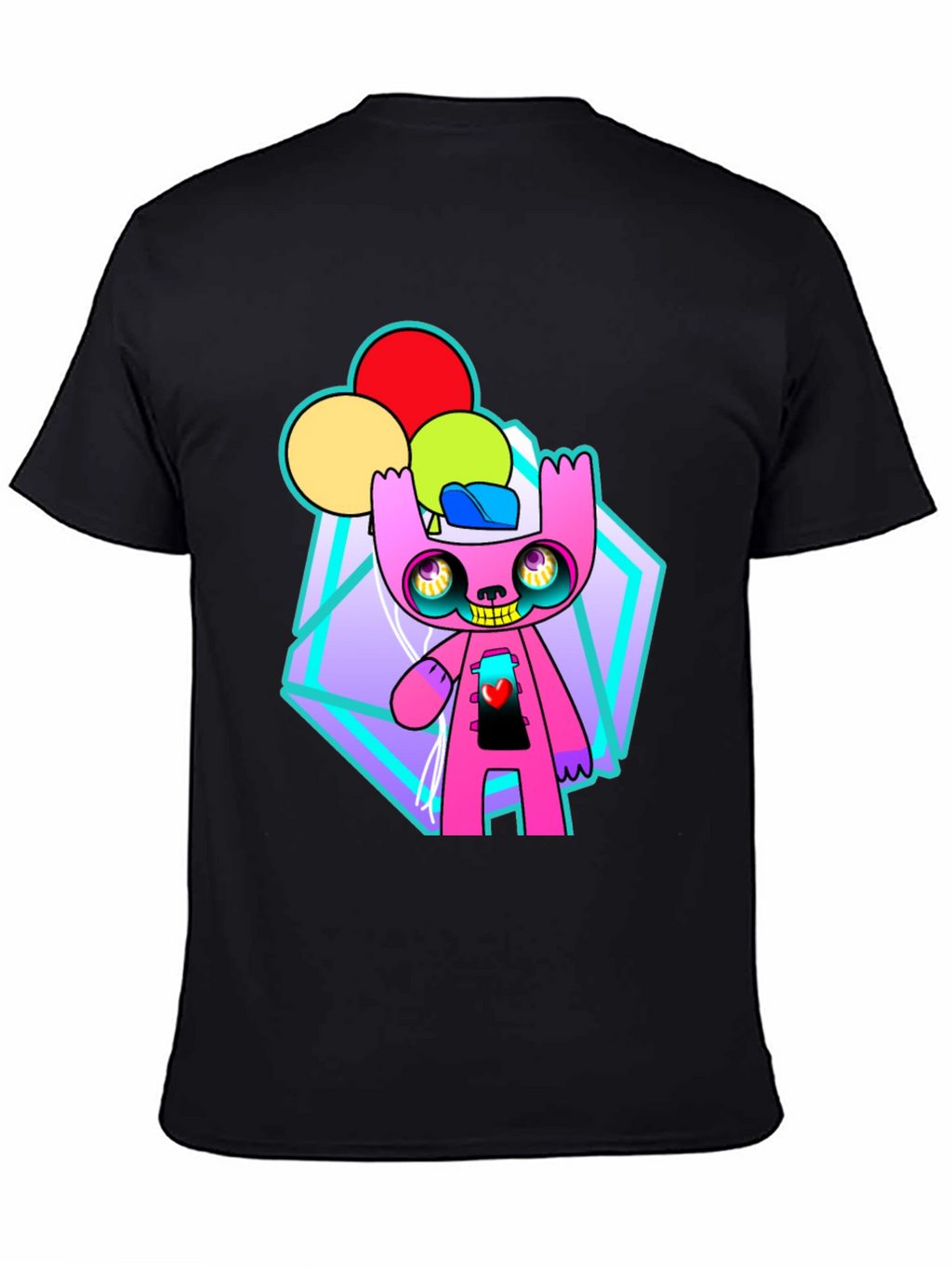 Funky Cartoon Character Graphic Tee
