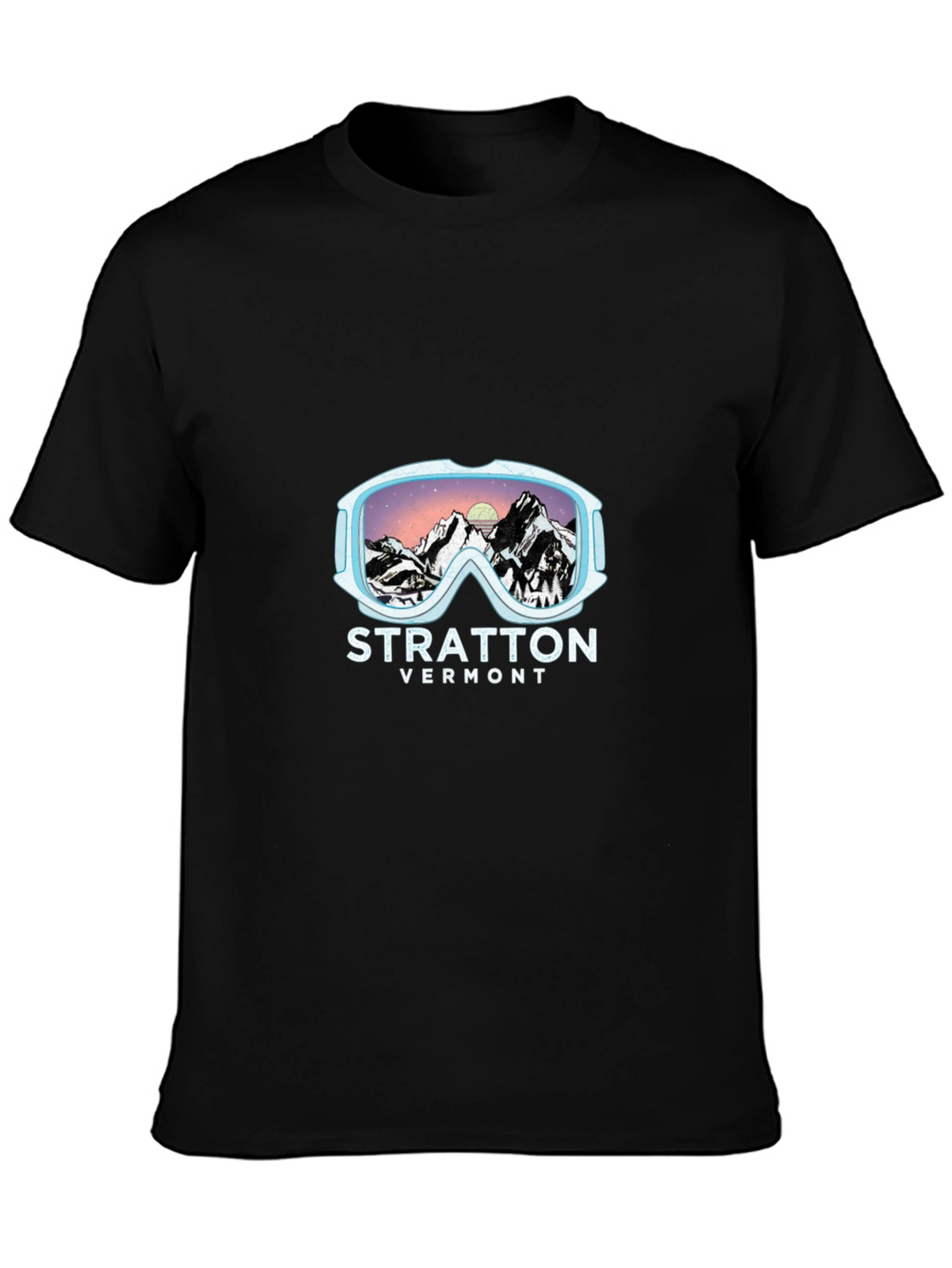 Stratton Vermont Ski Goggles Graphic T-Shirt