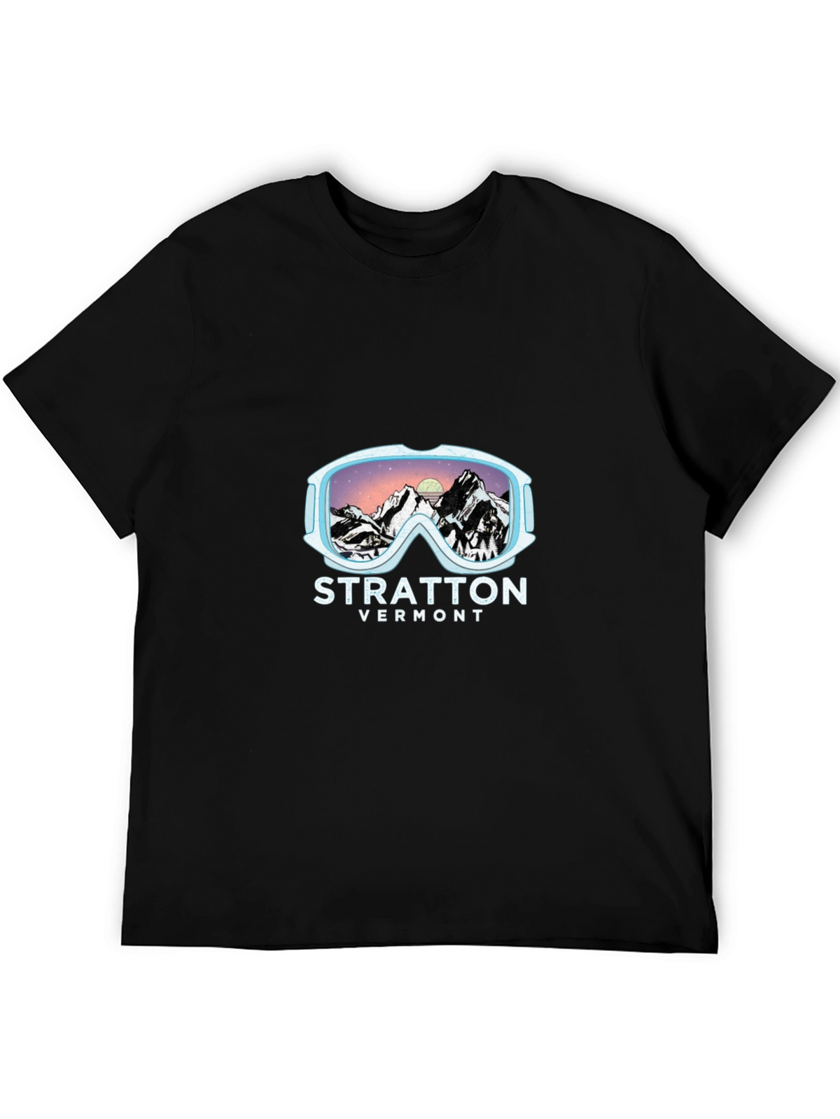 Stratton Vermont Ski Goggles Graphic T-Shirt