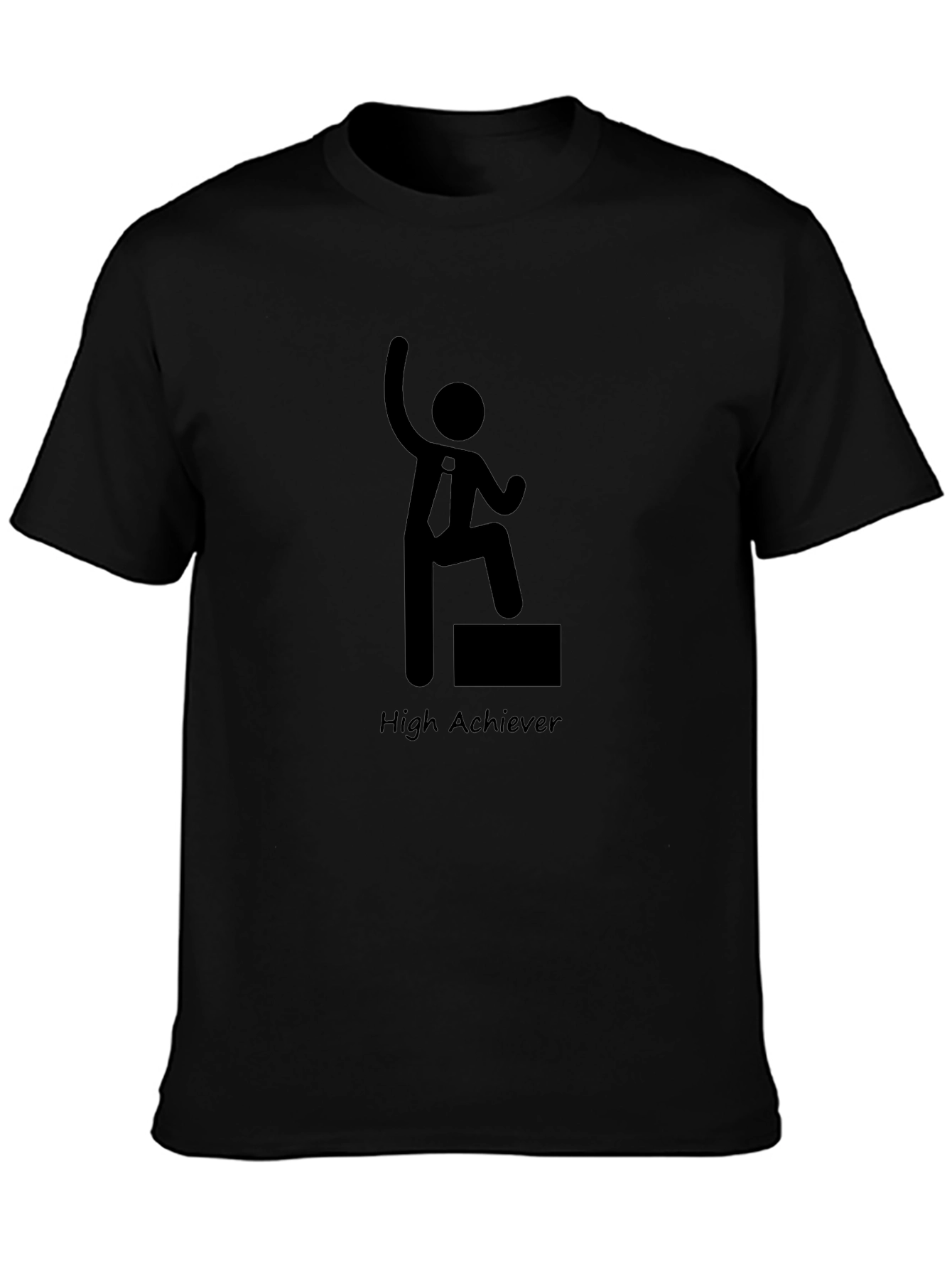 High Achiever Graphic Black T-Shirt
