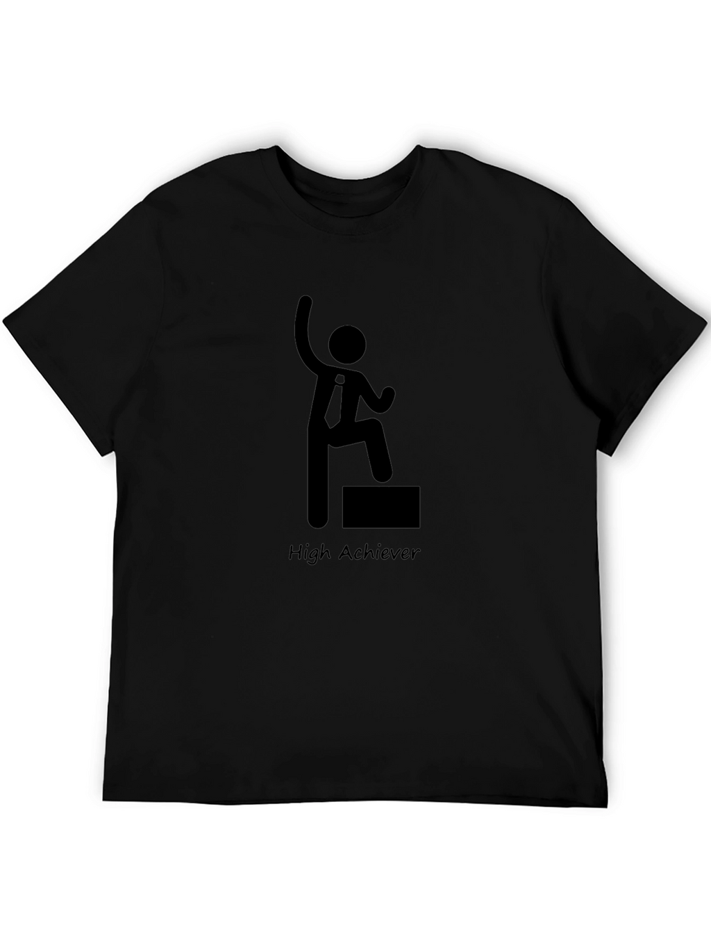 High Achiever Graphic Black T-Shirt