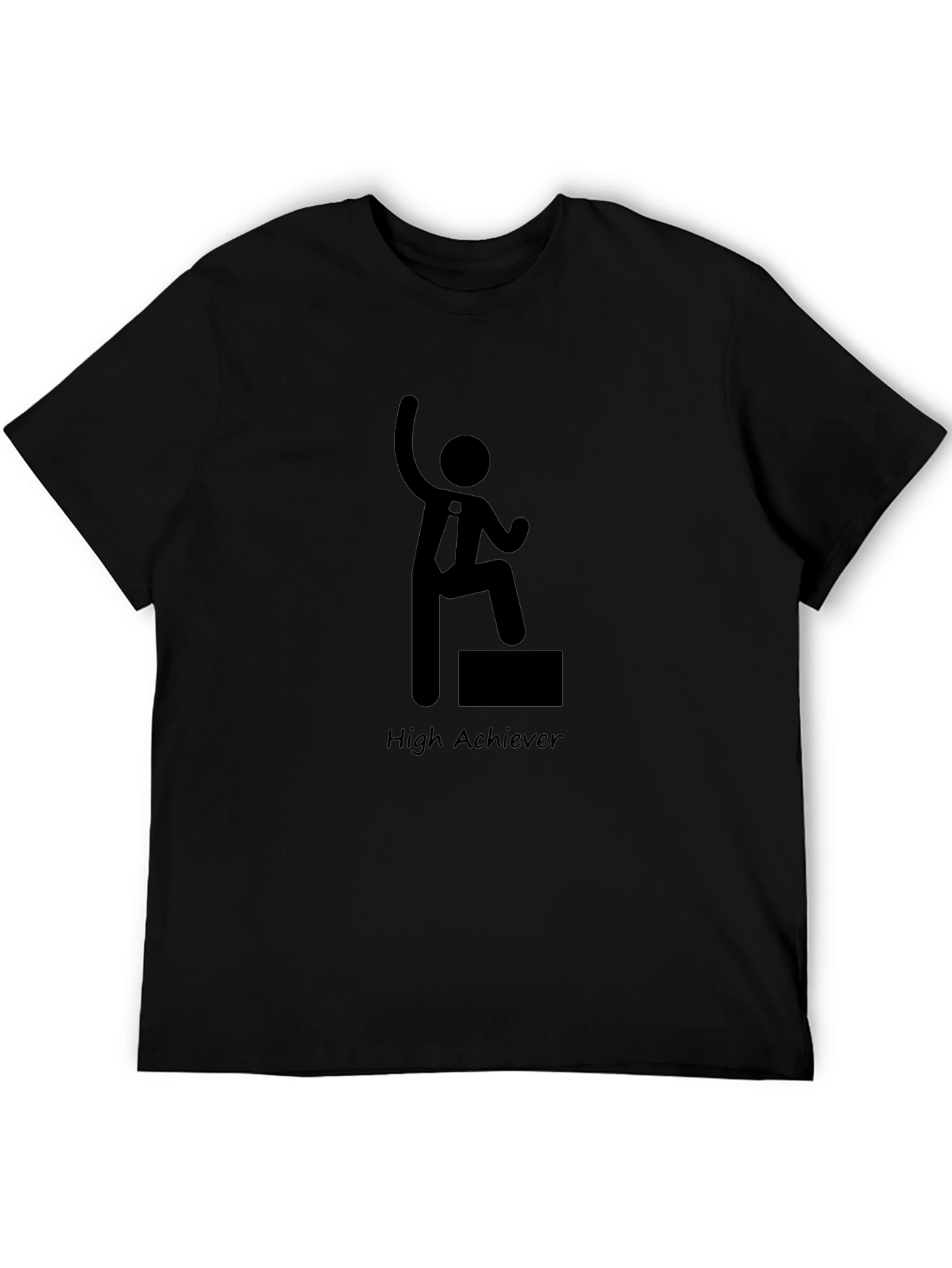 High Achiever Graphic Black T-Shirt