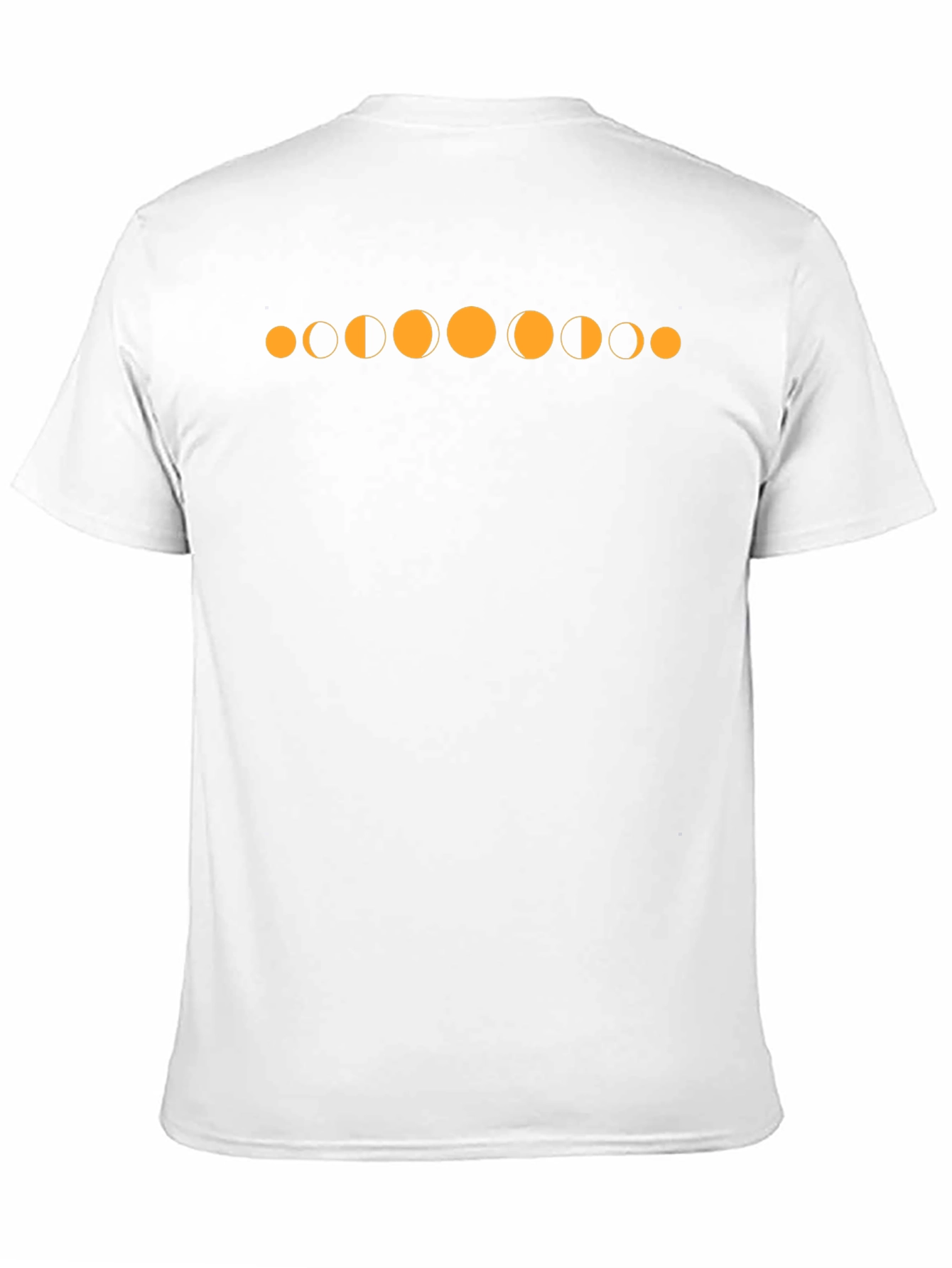 Lunar Phase Graphic Tee - Black Cotton T-Shirt