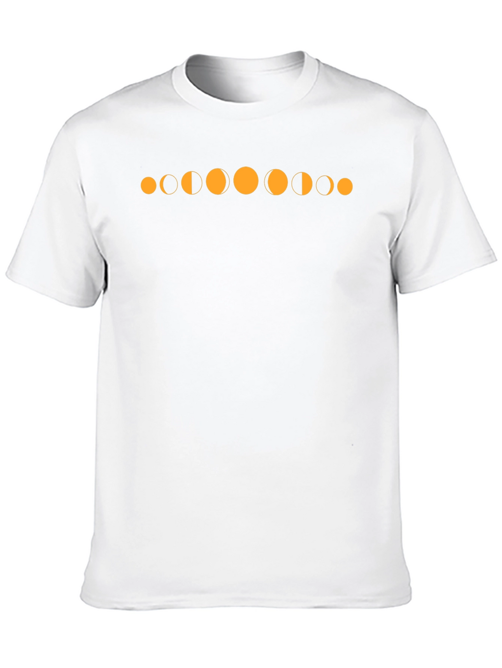 Lunar Phase Graphic Tee - Black Cotton T-Shirt