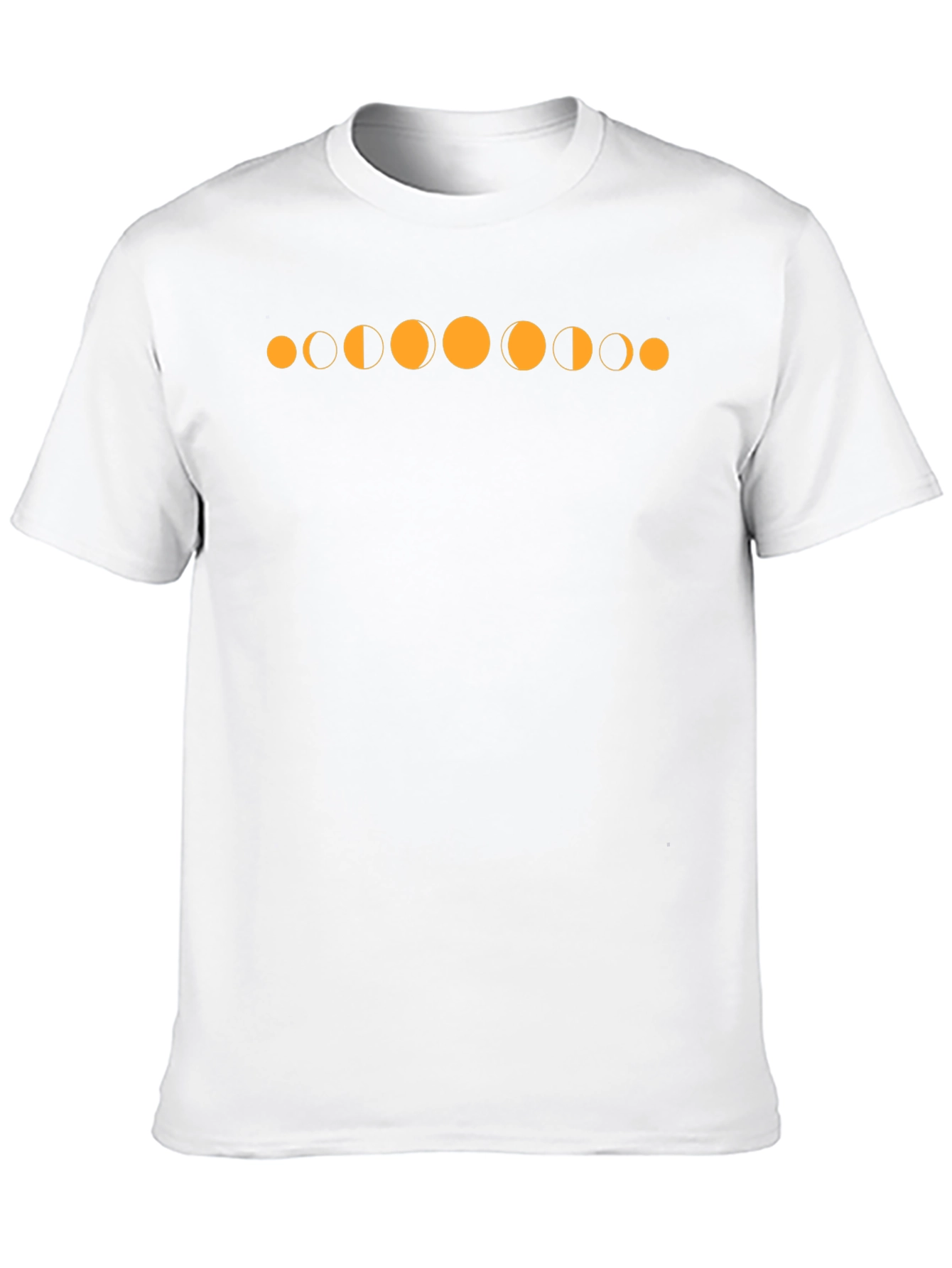 Lunar Phase Graphic Tee - Black Cotton T-Shirt