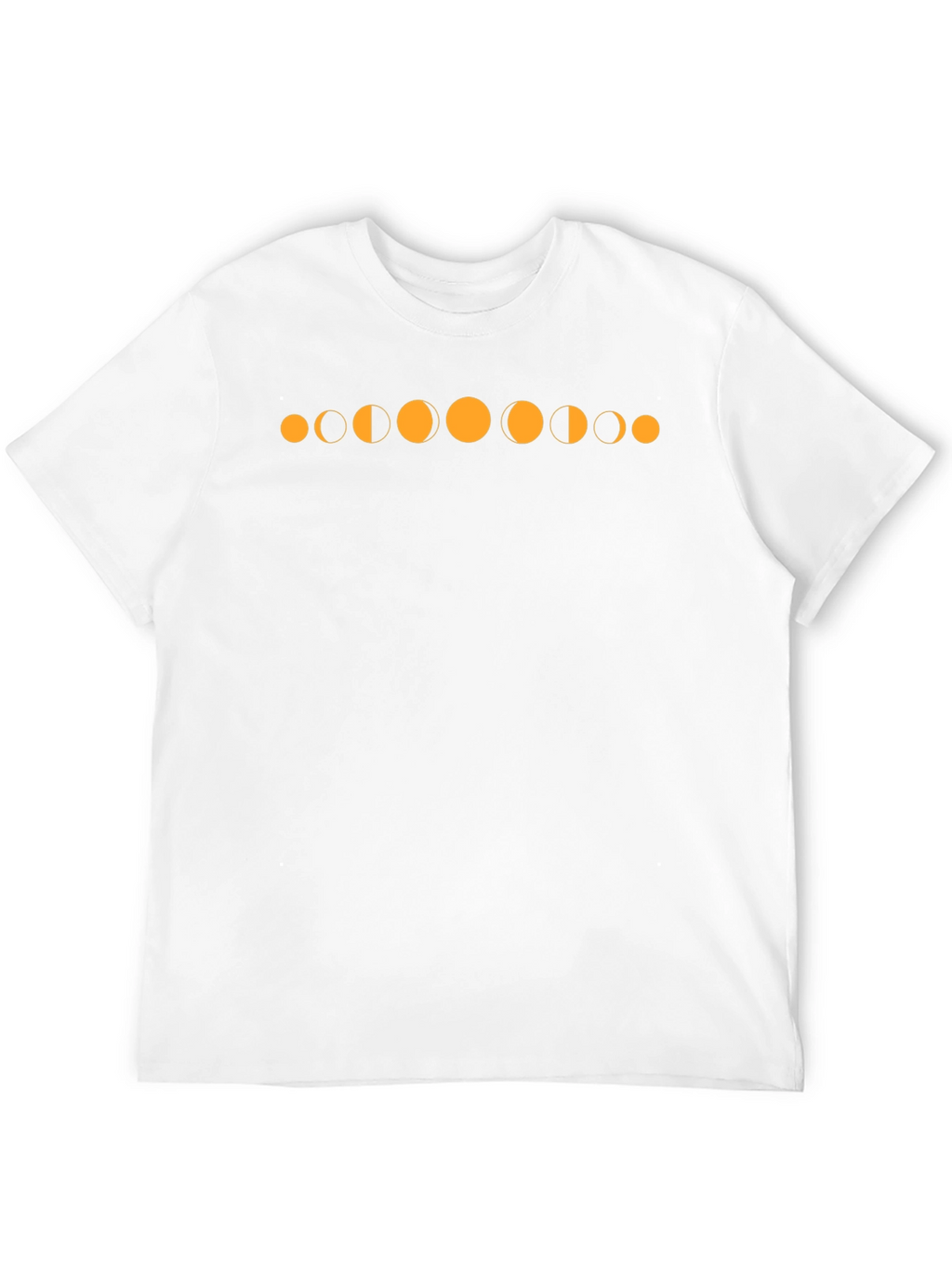 Lunar Phase Graphic Tee - Black Cotton T-Shirt
