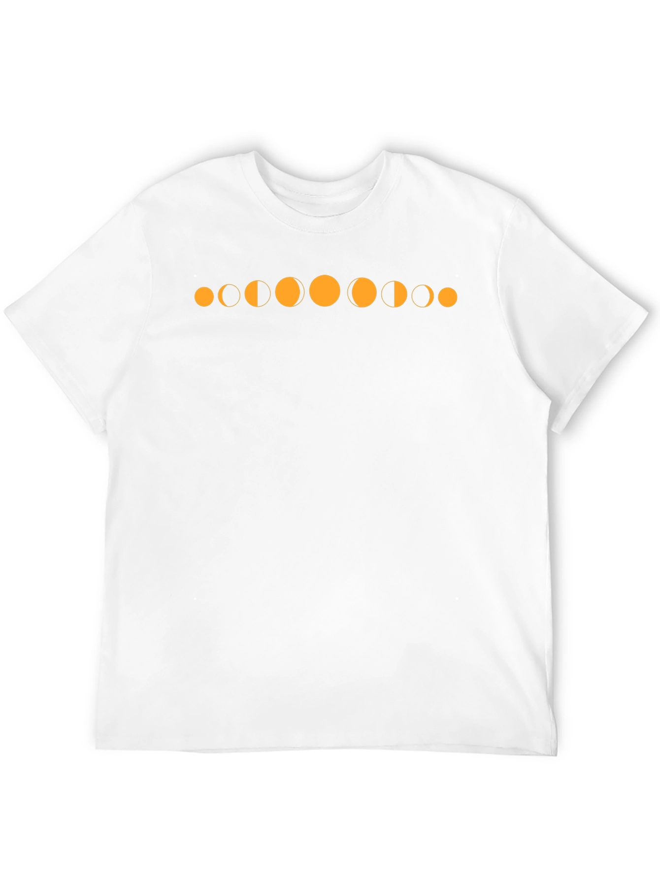 Lunar Phase Graphic Tee - Black Cotton T-Shirt