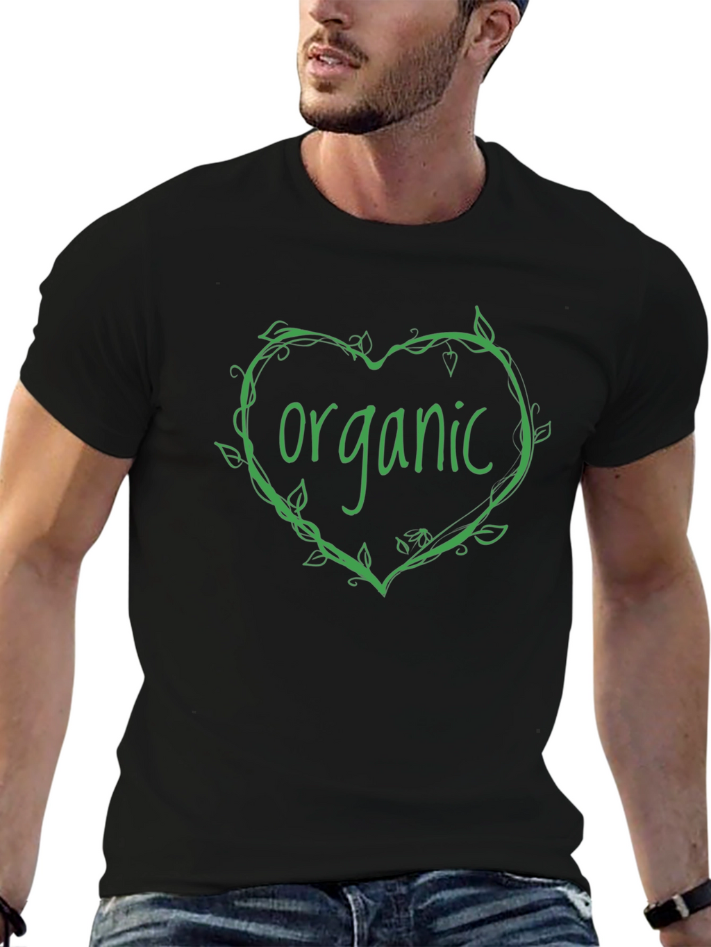 Organic Heart Vine T-Shirt - Eco Friendly