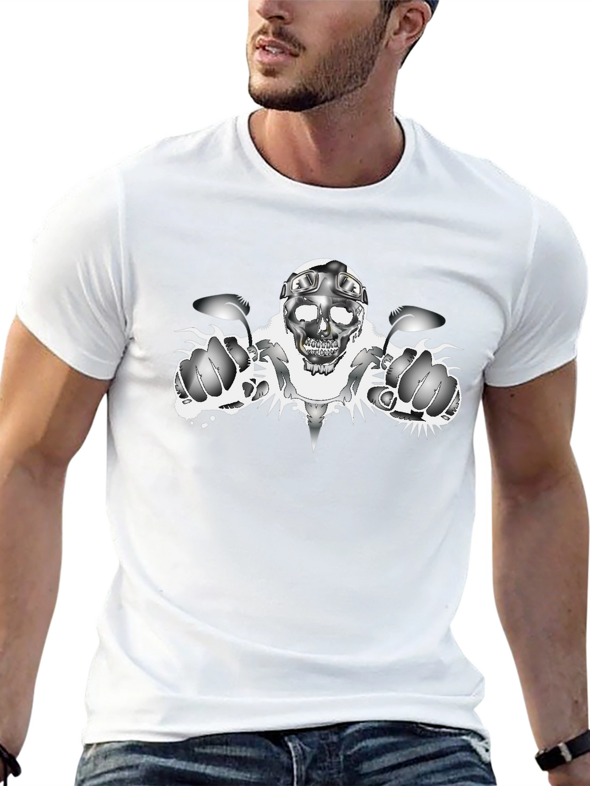 Skull Rider Black T-Shirt