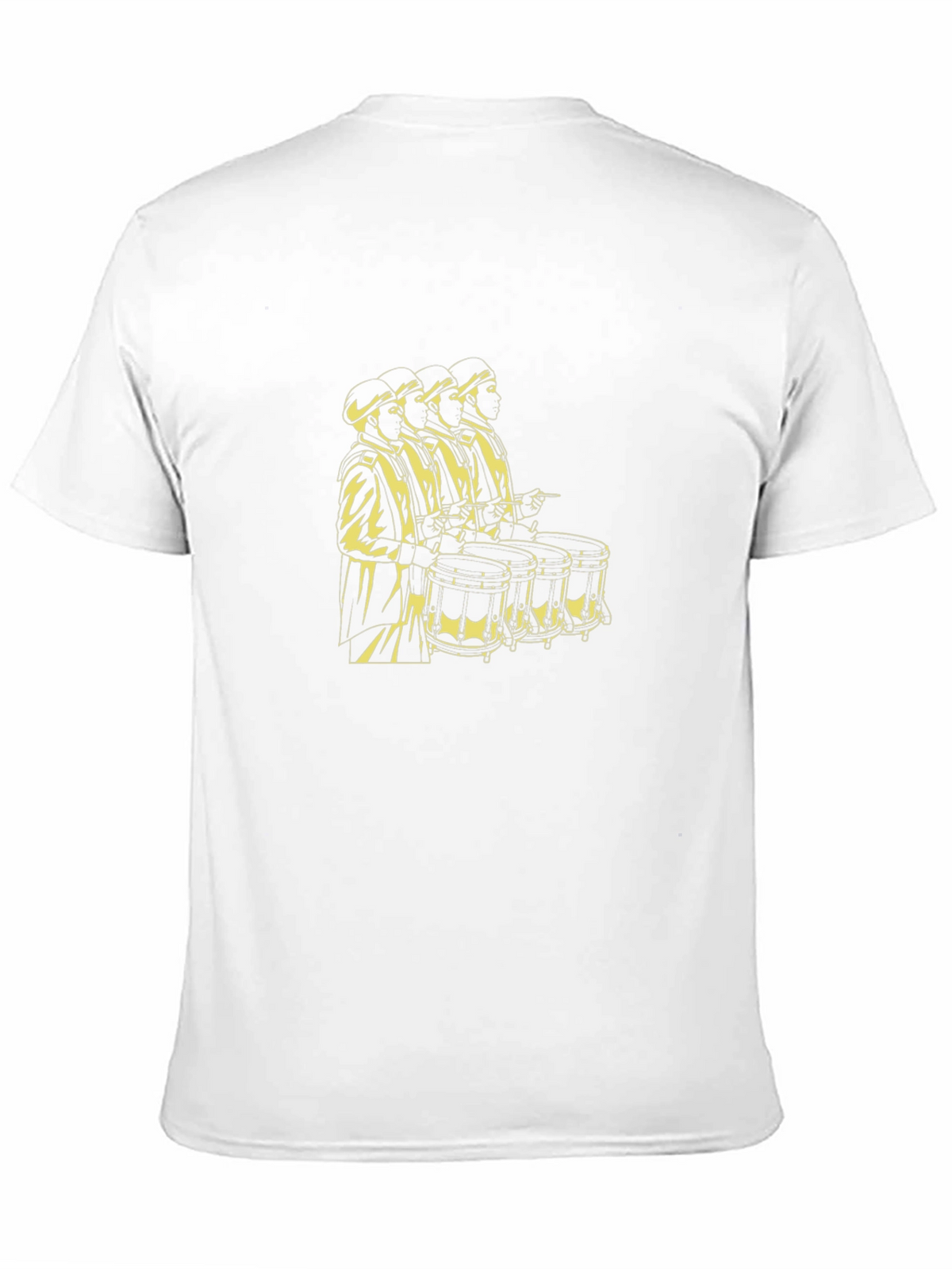 Black T-Shirt with Drummer Graphic