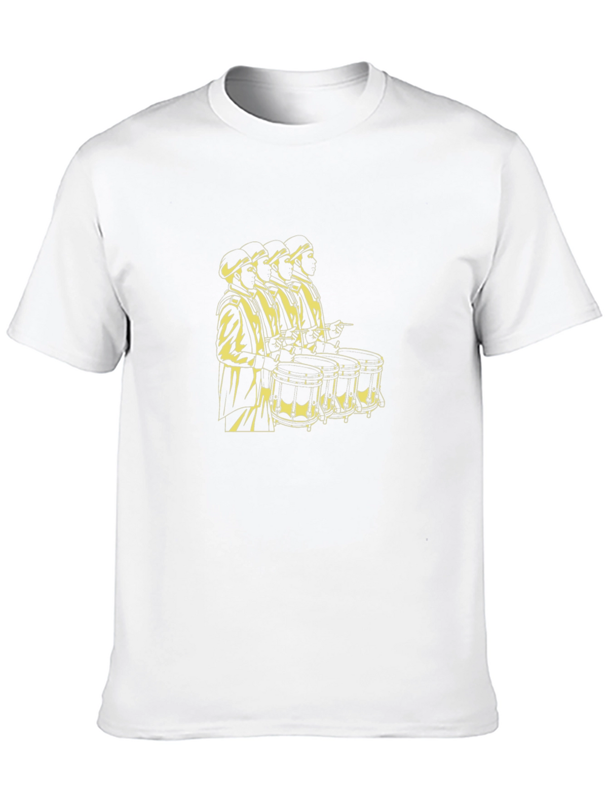 Black T-Shirt with Drummer Graphic