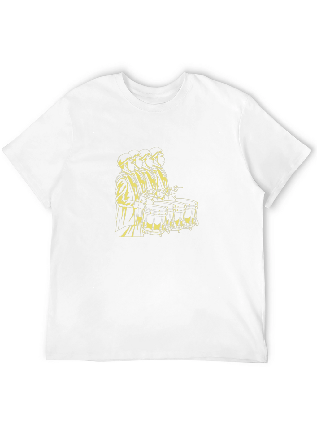 Black T-Shirt with Drummer Graphic
