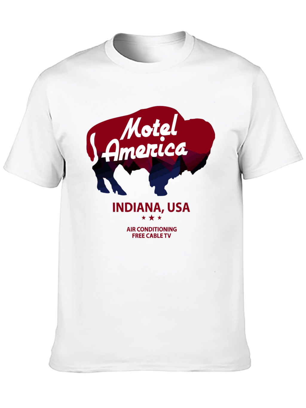 Motel America Indiana Tee - Retro Buffalo Graphic