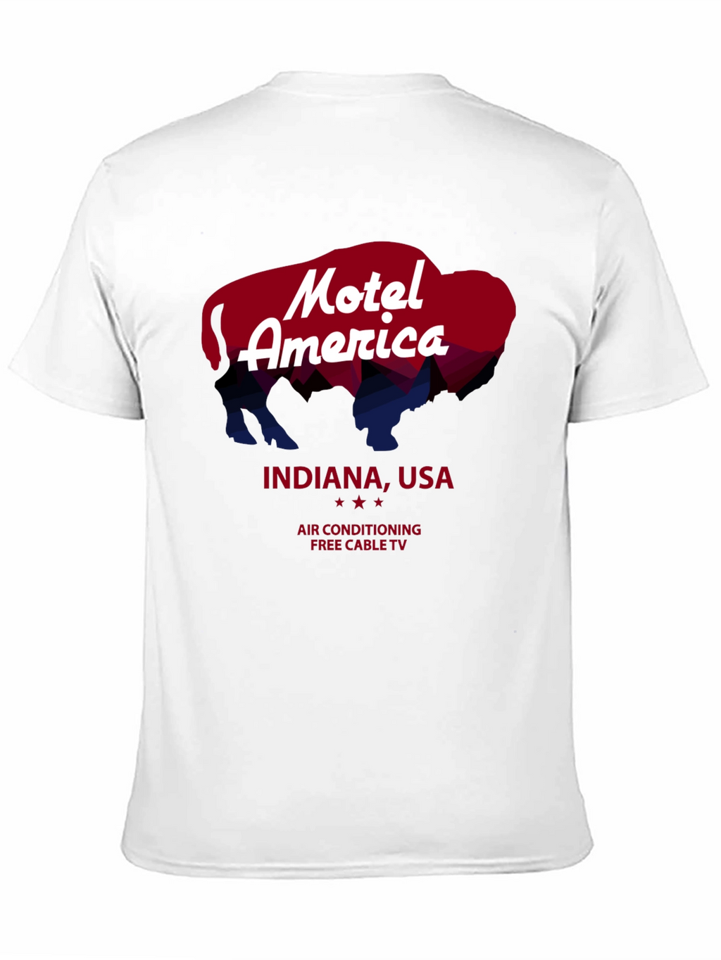 Motel America Indiana Tee - Retro Buffalo Graphic