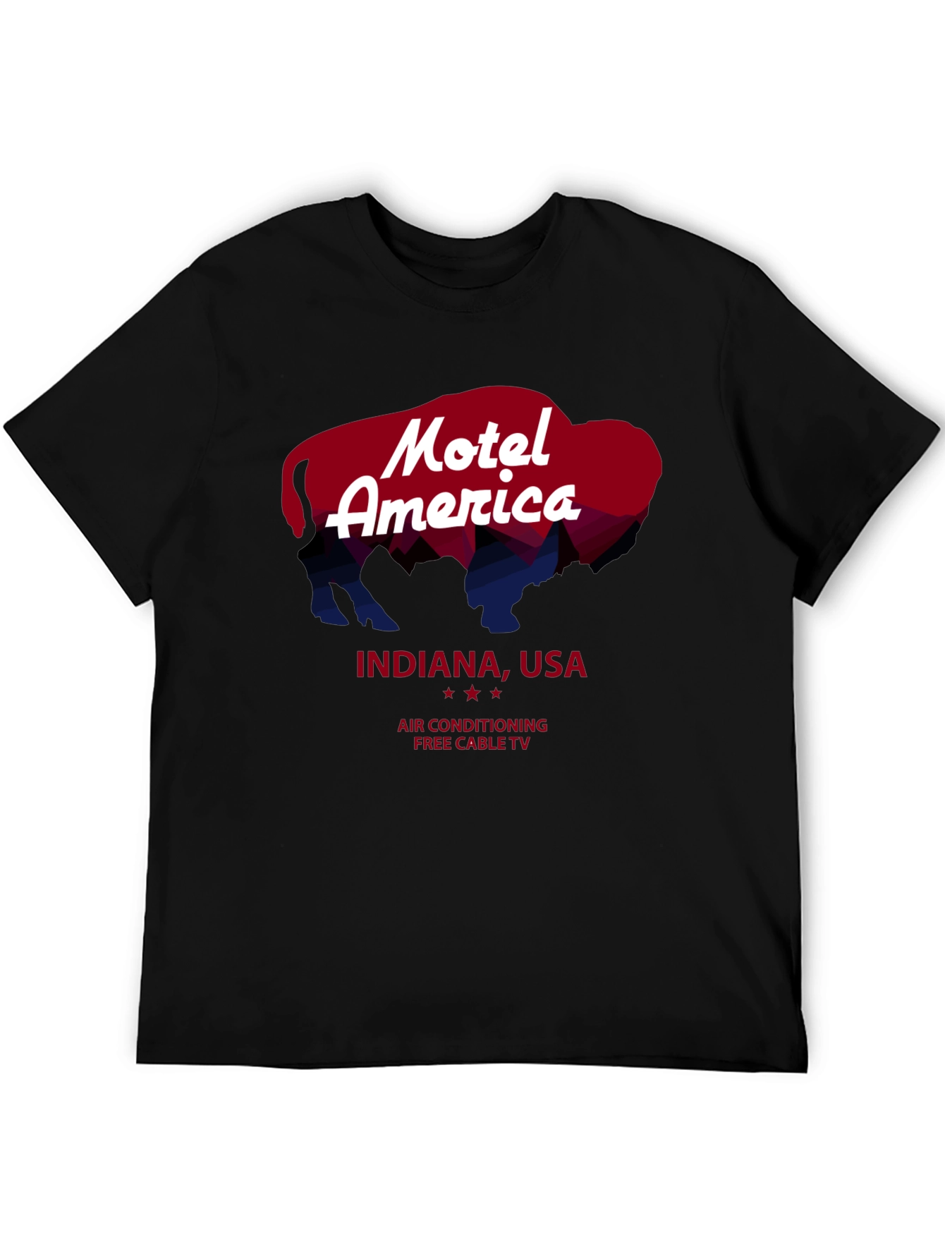 Motel America Indiana Tee - Retro Buffalo Graphic
