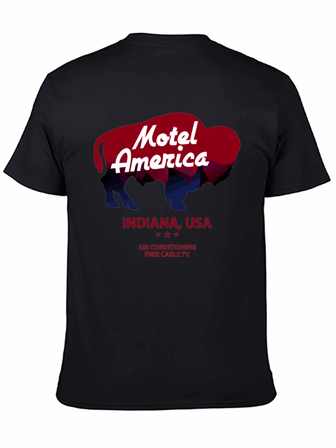 Motel America Indiana Tee - Retro Buffalo Graphic