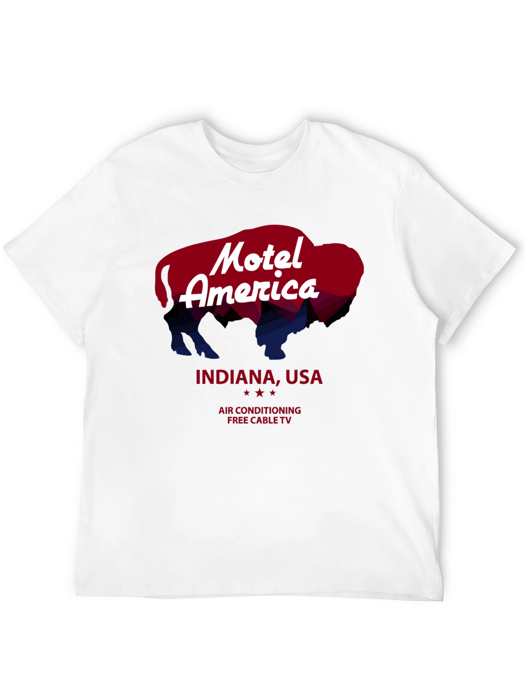 Motel America Indiana Tee - Retro Buffalo Graphic