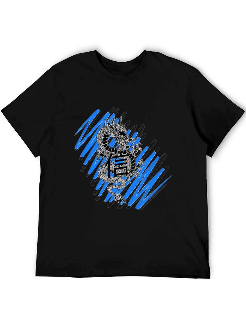 Dragon & Kanji Graphic Tee - Streetwear Style
