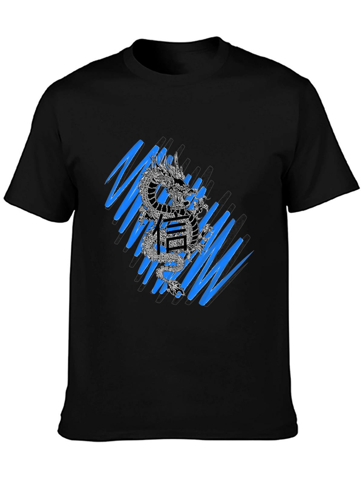 Dragon & Kanji Graphic Tee - Streetwear Style